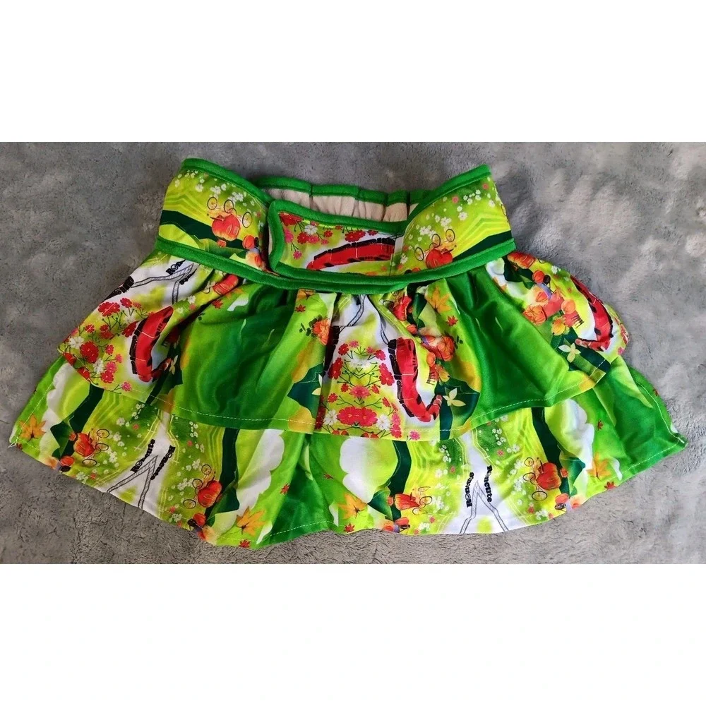 4 Washable Female Dog‎ Diapers Skirt XL Adjustable Waist Flowers Animals Birds